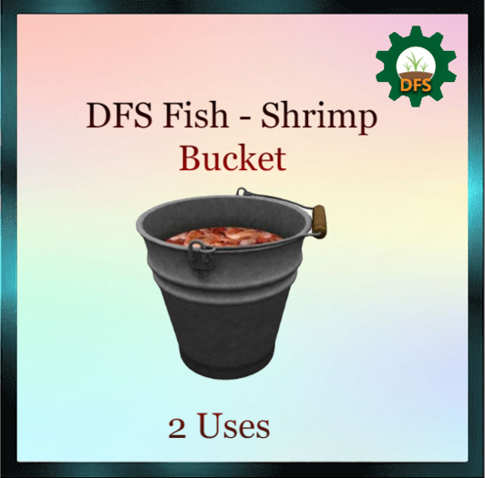 Second Life Marketplace DFS Fish Shrimp Bucket ( Texture )